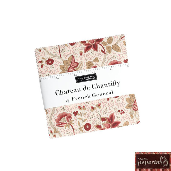 「Chateau de Chantilly」moda Charm Pack (カットクロス42枚) フレンチジェネラル 1枚目の画像