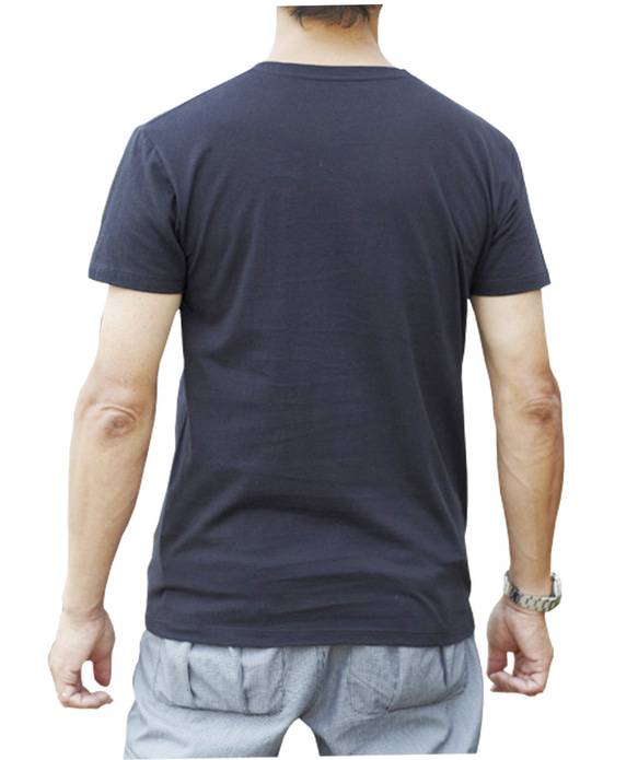 「そしじ」黒糸刺繍 半袖Tシャツ  カラバリ8  S-XXXLサイズまで有り 8枚目の画像