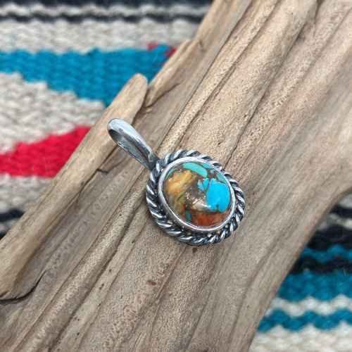 オイスターカッパーターコイズ シルバー ネックレス ペンダント  