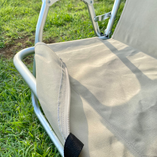 防水帆布折り畳みベンチ張り替えシート／サンドベージュ他全8色（即納