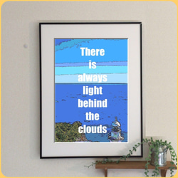 No.431 雲の向こうはいつも青空⭐️人気⭐️A4 ポスター　北欧　アート　プレゼント　北欧　記念日　 4枚目の画像