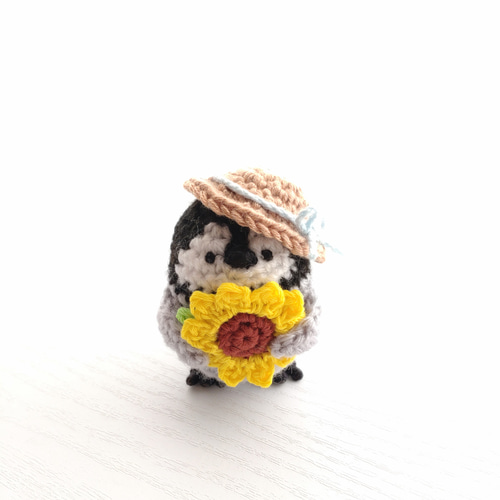 受注制作】ペンギンさんのあみぐるみ夏ver. あみぐるみ ainote