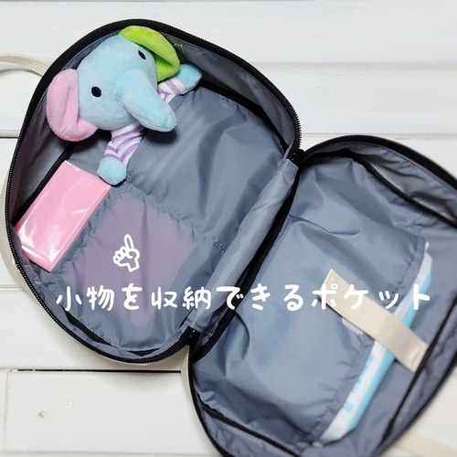 長く使えるおむつポーチ 〈ボルドー〉2way ショルダー おしりふき内蔵 