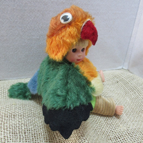 編みぐるみ♡ちっちゃ♡シリーズ ボタンインコちゃん （ルリコシ） 人形の着ぐるみ ルリコシボタンインコ ぬいぐるみ tara 通販 16512588