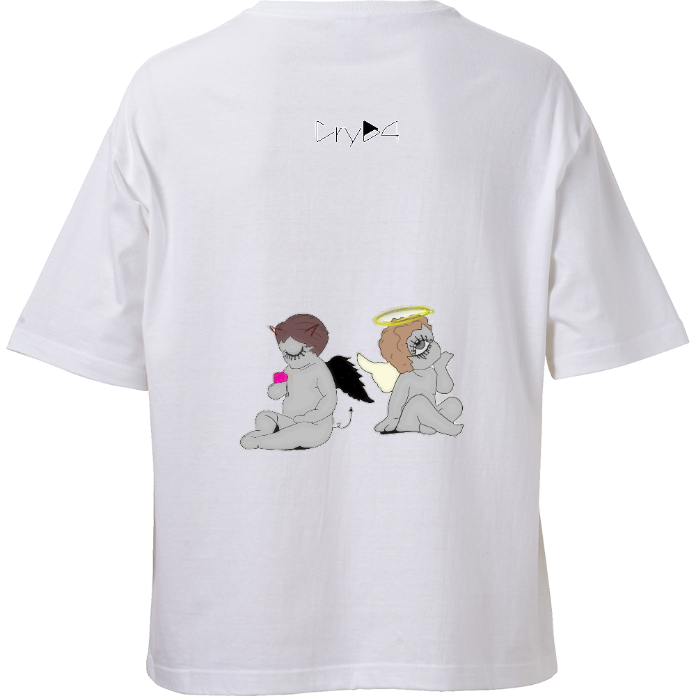Amilige 天使と悪魔のクマTシャツ 71FdvUumgyL.jpg