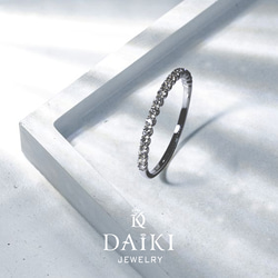 プラチナ【ハーフエタニティリング15号】天然ダイヤモンド0.15ct 新品！ 11d7f9a22ab4b2f73e7bfa6e366dd6