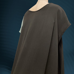 黒留袖 アクセントカラー ワンピース フォーマル 着物リメイク 演奏会 コンサート お筝 華道 茶道 雅楽 A5901 6枚目の画像