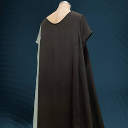 黒留袖 アクセントカラー ワンピース フォーマル 着物リメイク 演奏会 コンサート お筝 華道 茶道 雅楽 A5901 11枚目の画像