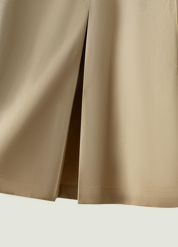 羽織るだけで雰囲気格上げ　フード付きアウター　ロングコート　濃いベージュ　230911-1 10枚目の画像