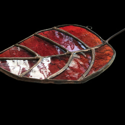 桜の葉っぱ　サンキャッチャー　置物　秋のギフト　ステンドグラス雑貨　インテリア雑貨　誕生日プレゼント　紅葉　送料無料 9枚目の画像