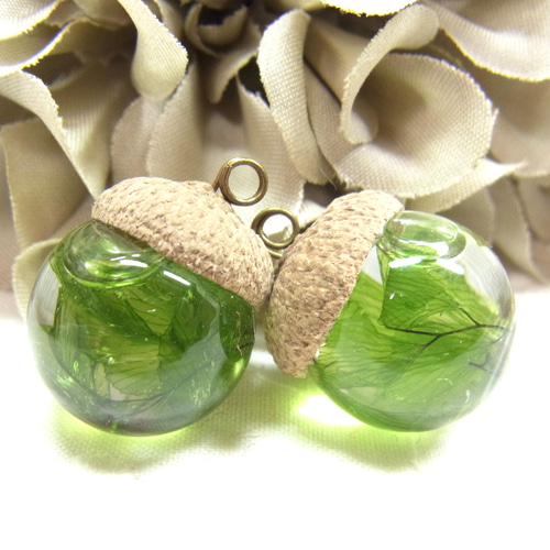 どんぐりチャーム どんぐりチャーム＊1個 | little lamps -Glass Bead Shoppe-