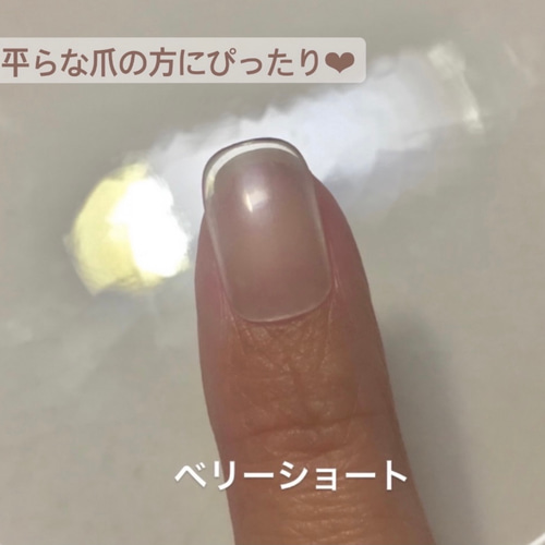 サイズ確認用ベリーショートネイルチップ（長さ調節無料） ネイル