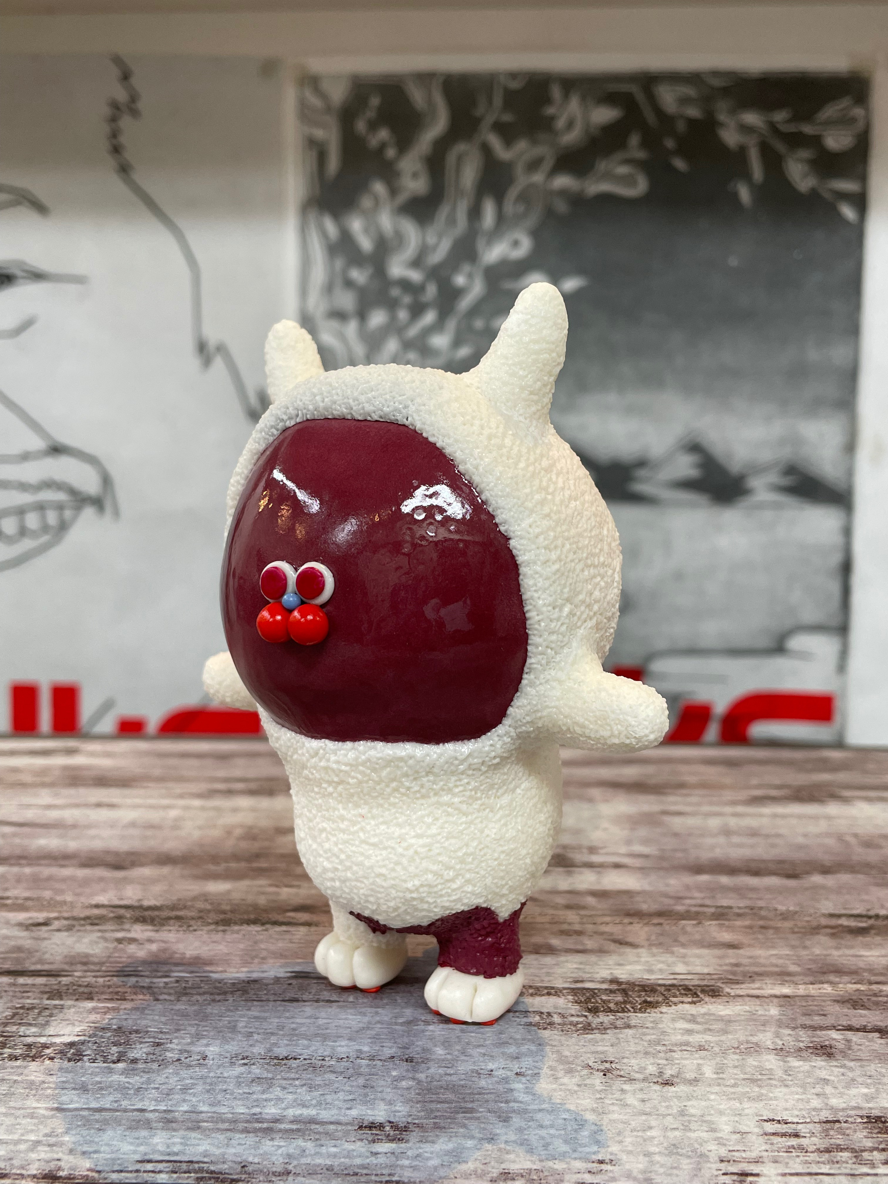 ”高さ115mm”★☆ふくくるん(つやつやあんず) ☆ 幸せを招ぶ置き物として ★ 笑顔にさせるために頑張ってます。