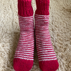 手編みの靴下 キッズ 14〜16cm 靴下 portulacas 通販 18196827｜Creema