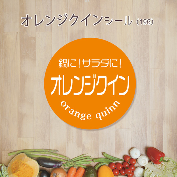 ご希望の文字印字可 オレンジクインシール（196）30ミリ 240枚 シール