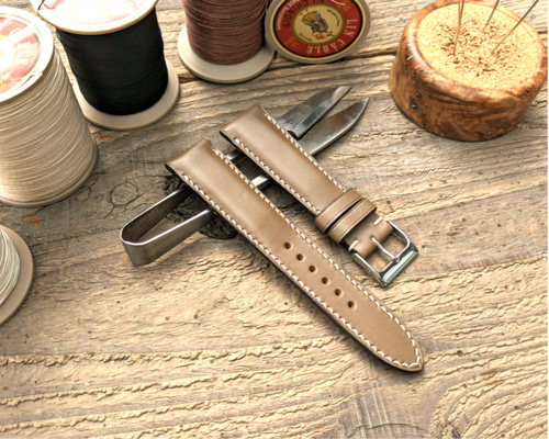 ワルピエ ブッテーロ イタリアンレザー ダスティグレー｜フルステッチ