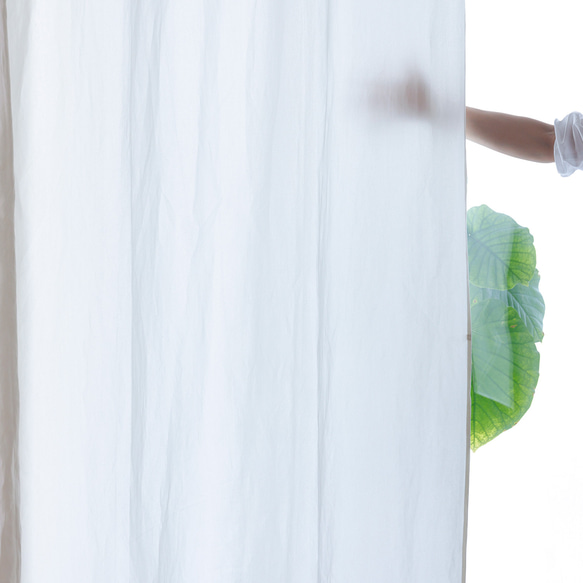 自然素材 ３か月で土に還る 和紙100％ 間仕切り 目隠し カーテン「kami 白茶薄地」ナチュラル シンプル 税込 自然素材 和紙100％ 白茶薄地 画像15参照