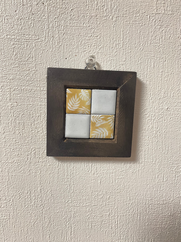 一点もの♪ミニアートタイルフレーム♪インテリア、タイル、ハワイアン  