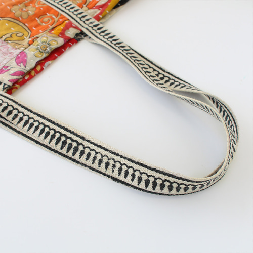 お取り寄せ】カンタ刺し子刺繍のパッチワークトートバッグ