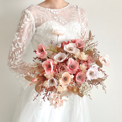 秋色ポピーのウェディングブーケ【結婚式/ウェディング/リゾート婚/前