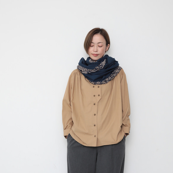 秋のお出かけセット 3 /  Cookshirts beige and  Frame stole 2枚目の画像