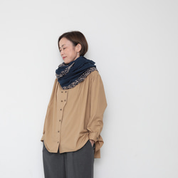 秋のお出かけセット 3 /  Cookshirts beige and  Frame stole 1枚目の画像