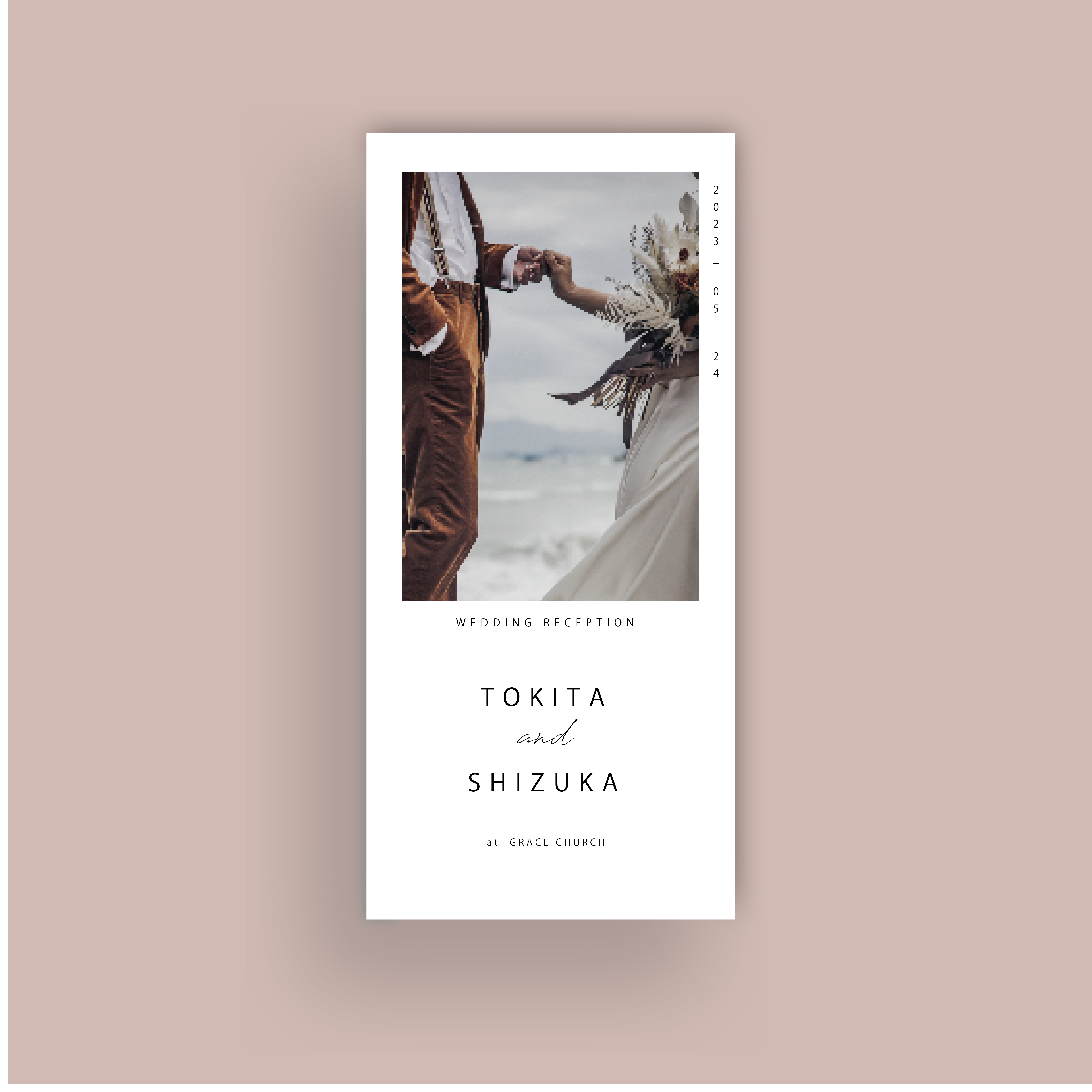 写真付きデザインの席次表　ーFlowerー 03FL_00