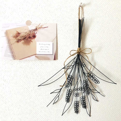 ドライフラワー スワッグ ガーランド リース ワイヤークラフト 北欧