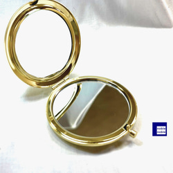 每次使用都讓人心情愉悅的蕾絲小鏡子，金色otona雜貨 第3張的照片