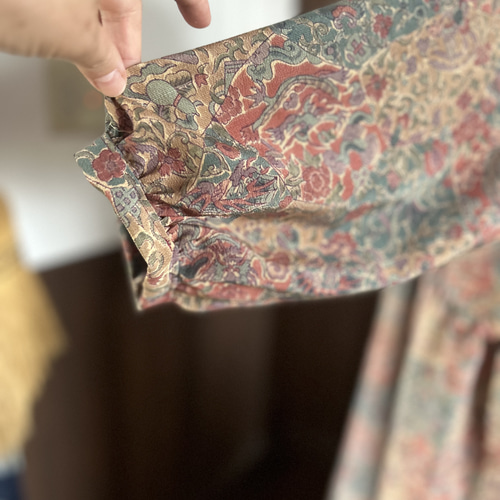 着物リメイク ちりめんワンピース ワンピース 夢想庵 通販