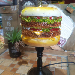 アメリカンダイナー  ハンバーガー 電飾看板  バーガーズ ランプ  BURGERS スタンドランプ  #キッチンカー 7枚目の画像