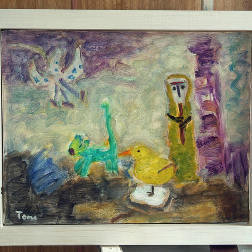 タコ 静物 油彩画 タコ 静物 油彩画 タコの油彩画【オリジナル】油絵 イラスト