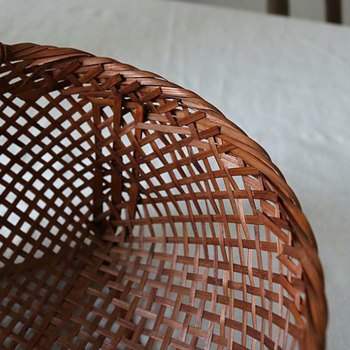 職人手作り 自然竹の編み上げ 茶道具収納 ピクニック 古風 G その他  