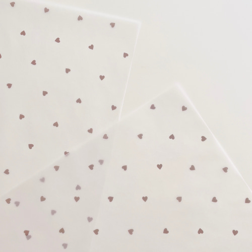トレーシングペーパー⌇ ♡ ハート 柄 ♡ ⌇ラッピングペーパー ⌇ 1