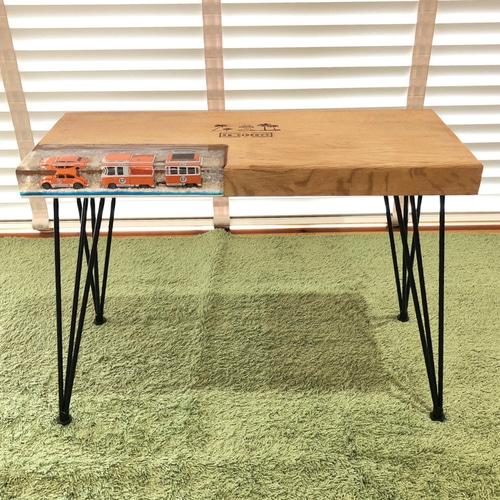 レジンテーブル】フォルクスワーゲン ミニカー ローテーブル・リビング