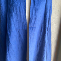 紺色フレンチリネン　大人の超ビッグストール　たっぷりサイズ　電磁波対策 6枚目の画像