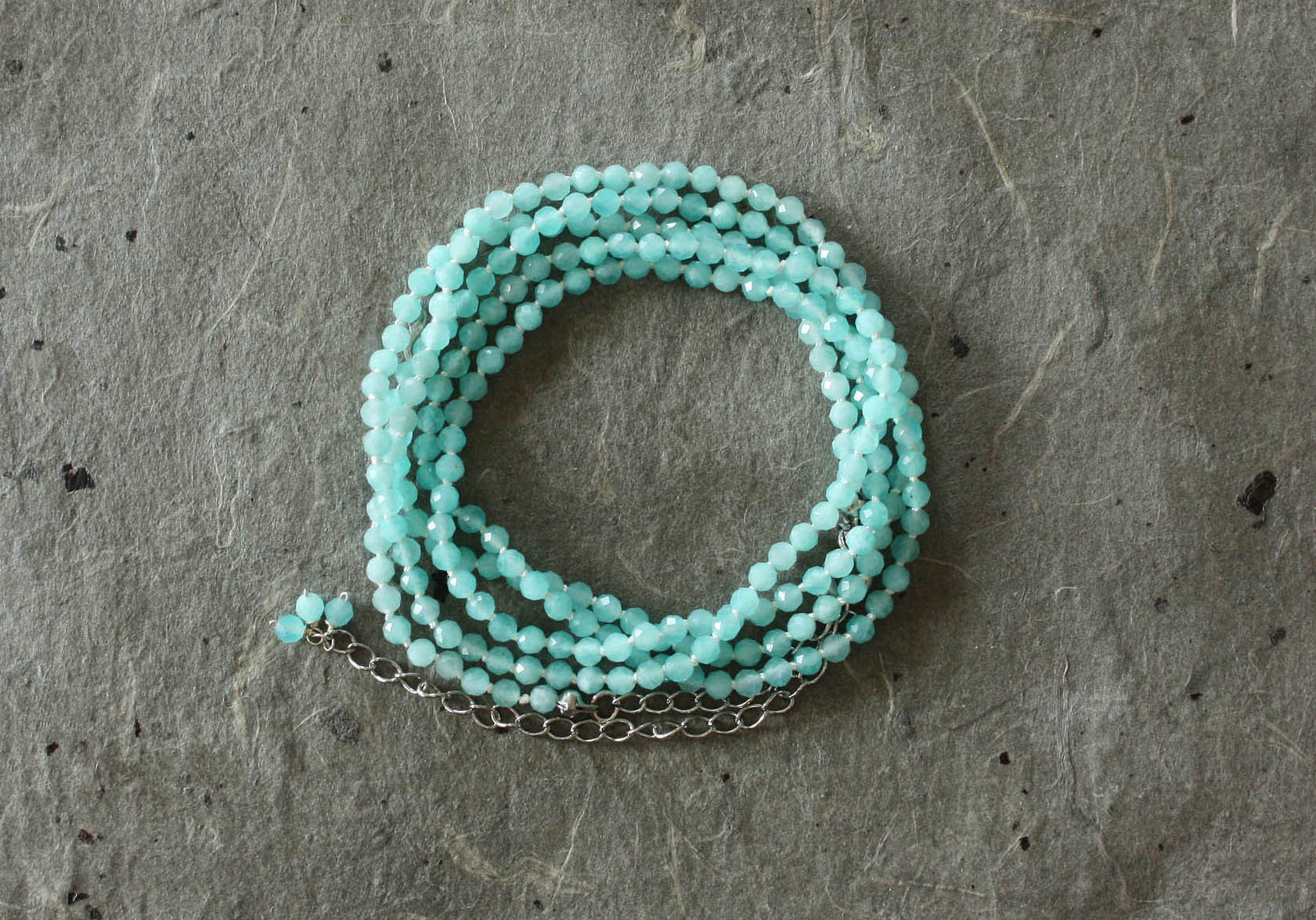 No. 110 92cm・アマゾナイトシリカのネックレス