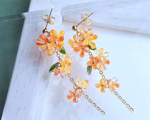 shishikui ピアス　オレンジ 楽天市場】ボディピアス キャッチ 軟骨ピアス 金属アレルギー