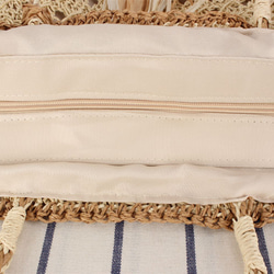 かごバッグ トートバッグ 手作りハンドバッグ ショルダー 民族風タッセル 旅行ビーチ サマーバッグ 編みバッグ 大容量 3枚目の画像
