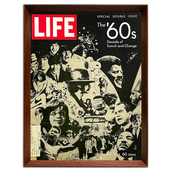 LIFE 60S 1960年代 ビンテージ 雑誌 表紙 額付 ポスター 3枚目の画像