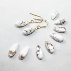 14kgfピアス】クリソコラインアゲート ピアス（フック・チェーン