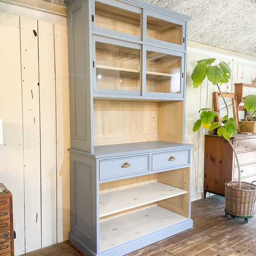 フランスアンティーク家具 ブロカントカップボード ディスプレイ フランスアンティーク家具 ブロカントカップボード ディスプレイ