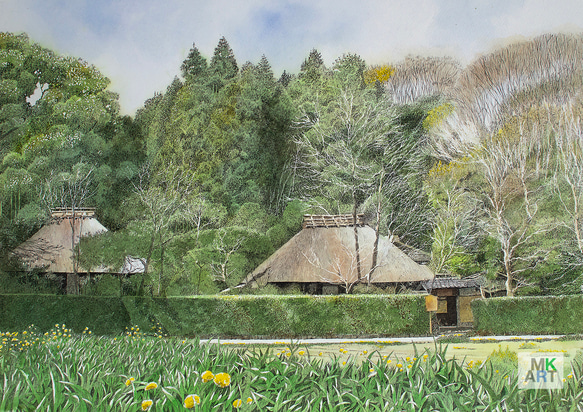京都嵯峨野落柿舎(ジクレー版画) 1枚目の画像