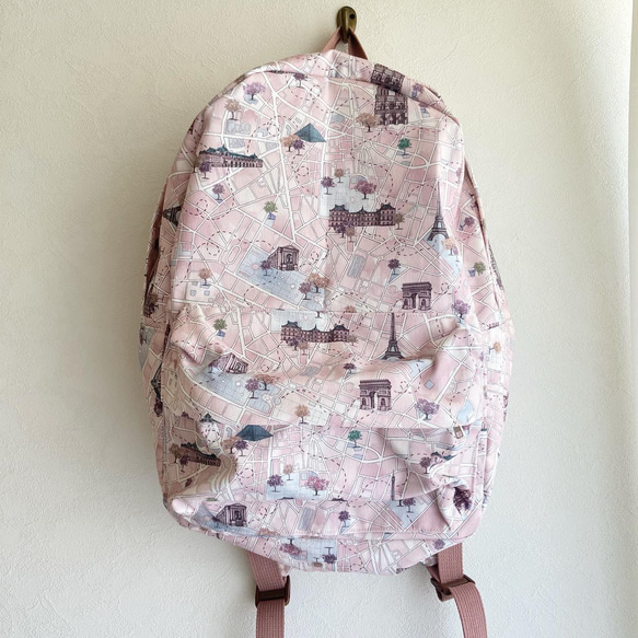 フラワー柄リュック bonjour diary 花柄リュック 花柄リュック