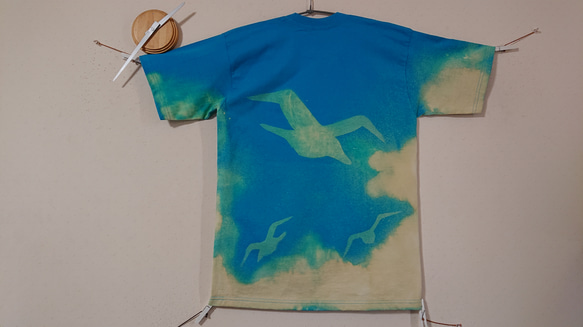 福袋  オーシャン カモメ  オープン記念〈Tシャツ･トートセット〉           ターコイズ/カモメ/海/空/雲 6枚目の画像