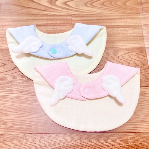 天使の羽 ベビースタイ 2枚セット スタイ・よだれかけ Mimi 通販
