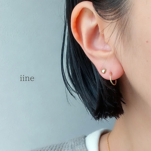 最前線の k10】極小フープピアス*シンプルこそ上質に*オフィスから日常 アクセサリー