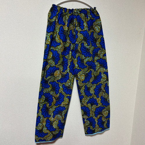 アフリカン ギャザーパンツ♪ アフリカプリント アフリカ布 アフリカ  