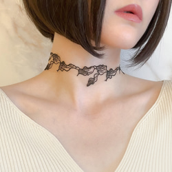 Tattoo K18ゴールドクリスタルネックレス