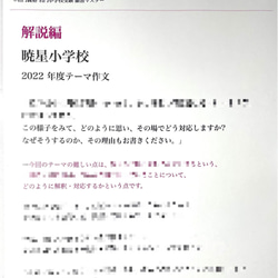 小学校受験　お受験　モンテッソーリ　願書　暁星小学校 過去問 願書 書き方 問題集 慶應義塾横浜初等部 慶應義塾幼稚舎 9枚目の画像